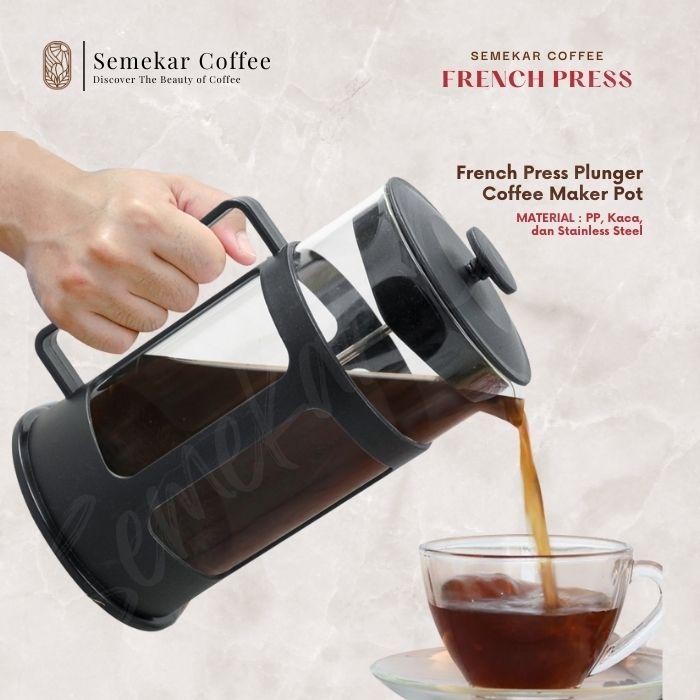 Otten Flair - French Press Coffee Maker Pot Manual Brew Saringan Kopi Kaca / Glass