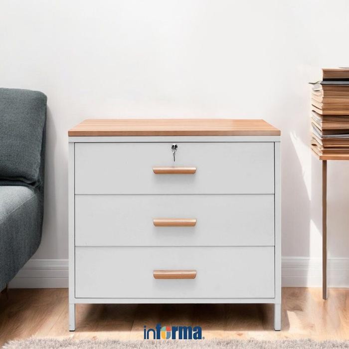 Promo Informa Scarlett Laci Pakaian 3 Tingkat - Putih