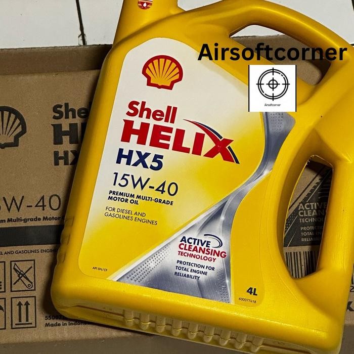Oli Mesin Shell Helix HX5 15w-40 oli mesin mobil 4 liter