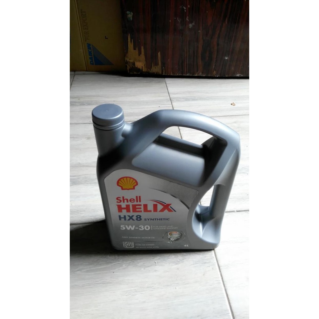 Oli Mesin Mobil Shell Helix Hx8 5w / 30 Fully Synthetic Galon (4L)