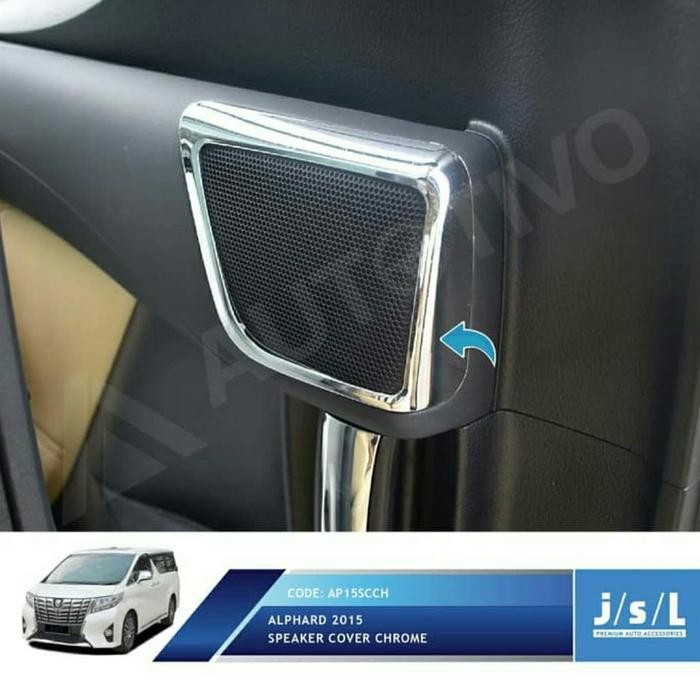 Terhemat List Chrome Speaker All New Alphard List Cover Chrome Speaker Alphard