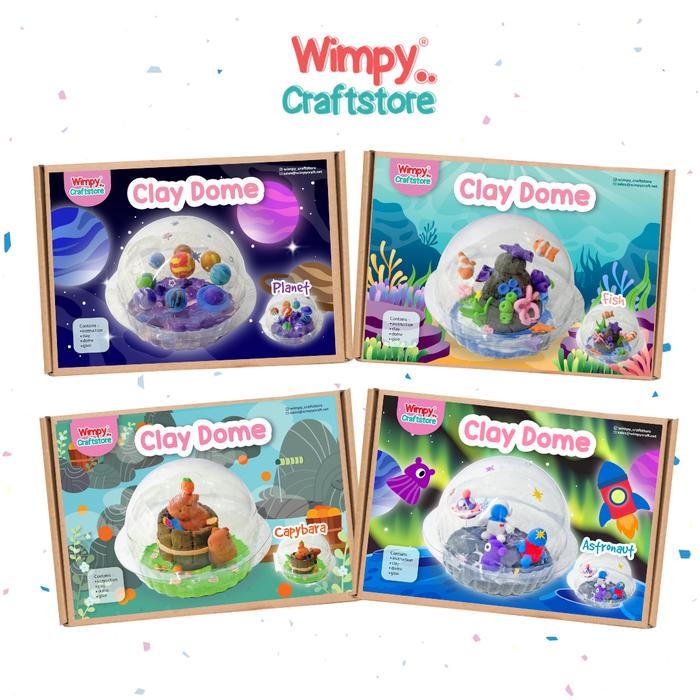 Wimpy Clay Dome Craft Kit Diy Clay Art Set Mainan Edukasi Box Kreatif -Gratisongkir