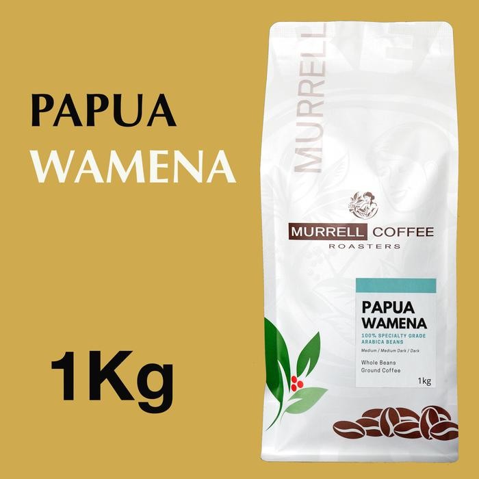 

1 Kg Papua Wamena 1Kg Kopi Arabica Specialty Premium Biji Bubuk Murrell Coffee