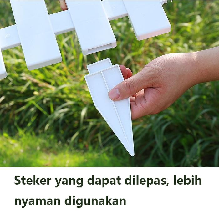 PAGAR PLASTIK / PAGAR TAMAN PUTIH / PAGAR TANAMAN MURAH