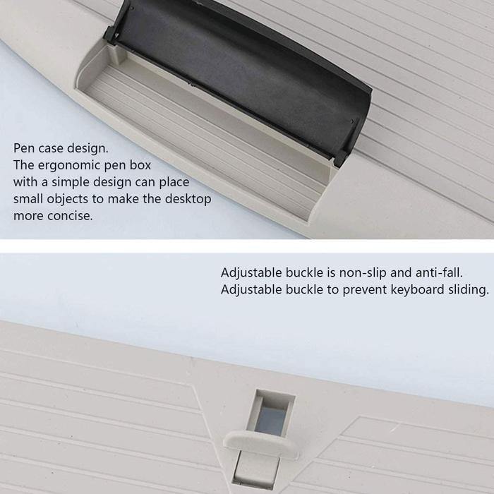 Keyboard Tray Rel Laci Tempat Tatakan Keyboard Meja Komputer