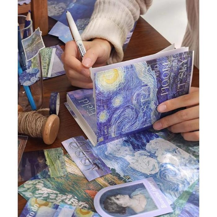 

Scrapbook Set Journal Kit Lengkap Isi 116 Pcs Art Edition Include Buku + Sticker + Memo + Washi Tape