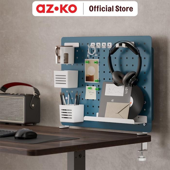 

AZKO Stora Papan Pegboard Set Pegboard Decorative Wall Desk Mounted Wire Board Organizer Meja