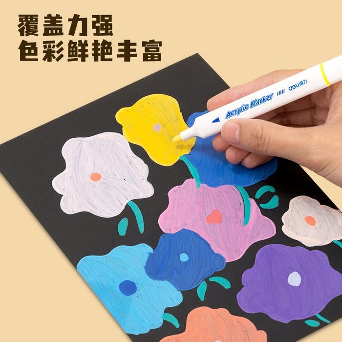 

Deli Spidol Akrilik / Acrylic Marker 48 Colors HM315