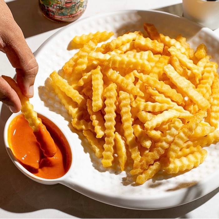 

Diskon! Promo Kentang Crinkle Batter 1Kg Frozen Snack Kentang Goreng