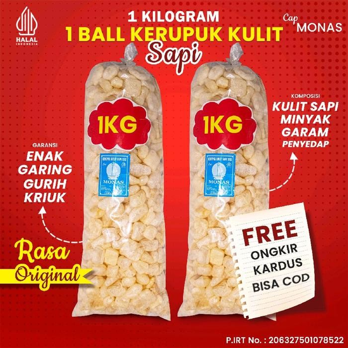 

Diskon! Promo Kerupuk Bantet Krecek Sayur Original Asin 1Kg / 2X500Gr Renyah Tahan Lama