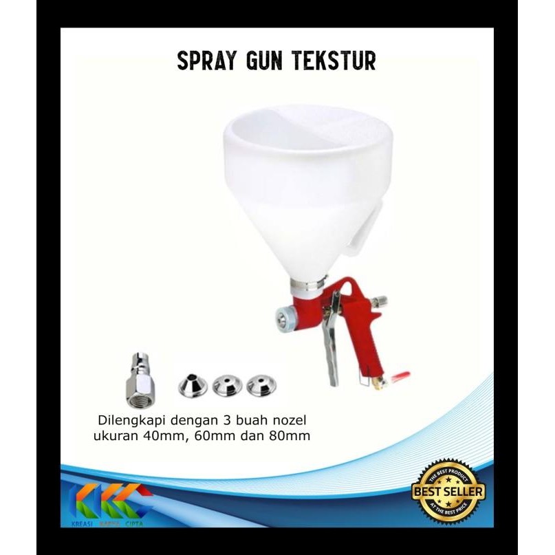 Spray Gun Tekstur Alat Semprot Cat Tekstur Cement Gun Hopper Gun