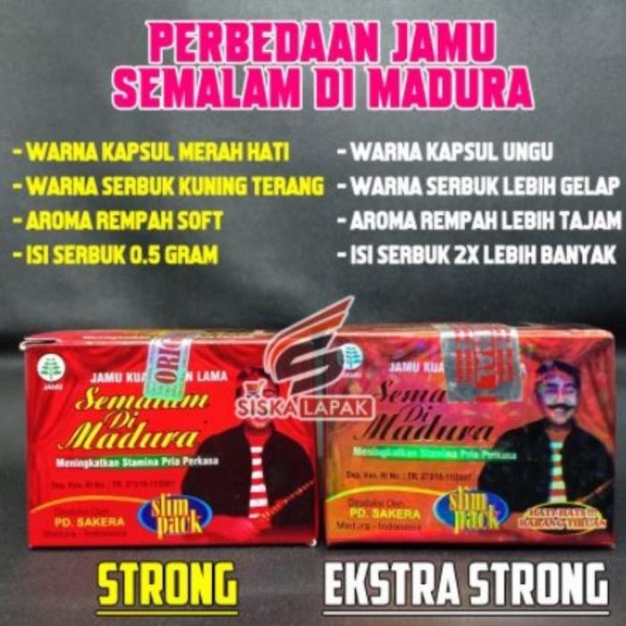 new semalam madura kapsul 100% herbal asli