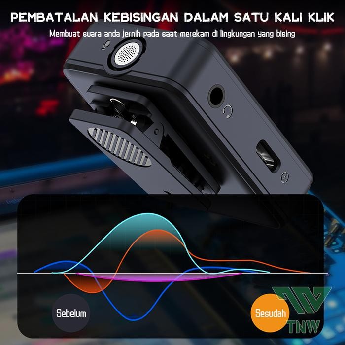 Tnw-N11 Microphone Wireless Dual Mikrofon Clip On Mic Hp Live Youtube