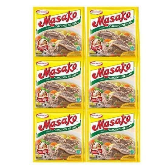 

(Allthebest) Masako 1 Renceng 12 Pcs - Kaldu Bubuk Rasa Ayam dan Sapi