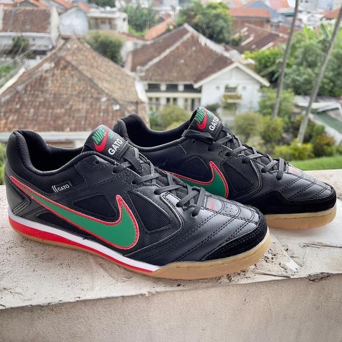 Sepatu Futsal 5 Gato Black/Green/Red