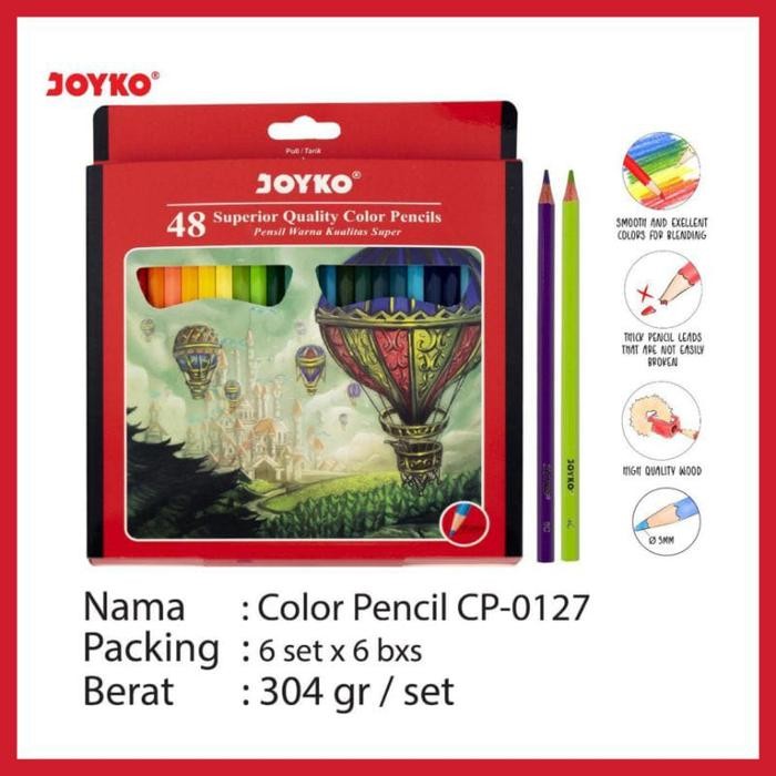 

ID PENSIL 48 WARNA JOYKO CP-0127 / PENSIL WARNA JOYKO 48