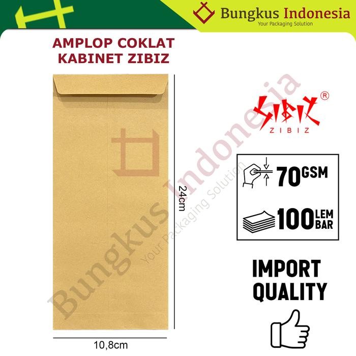 

ID AMPLOP COKLAT KABINET 70GR 10.8X24CM ISI 100LBR