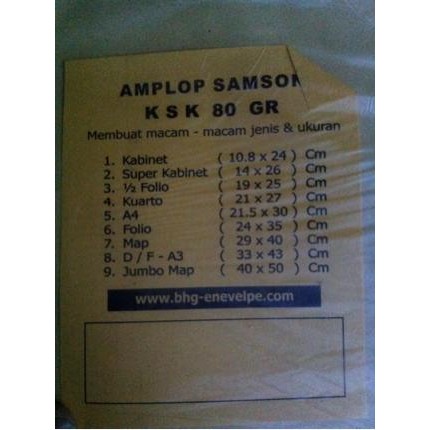 

ID AMPLOP COKLAT SKB (14X26)
