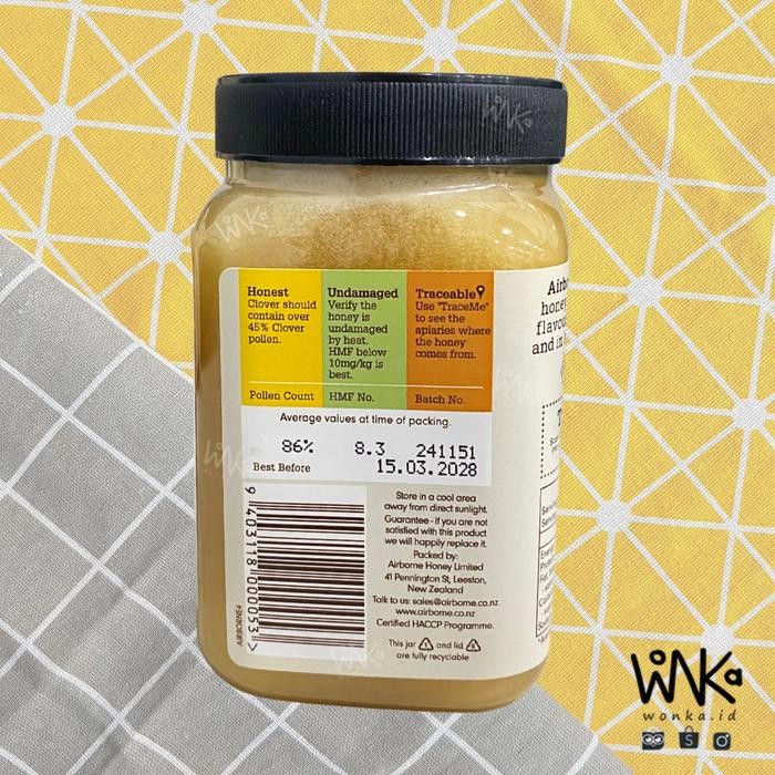 

AIRBORNE - MADU CLOVER 500 GR - NEW ZEALAND HONEY - ANTIBIOTIK ALAMI