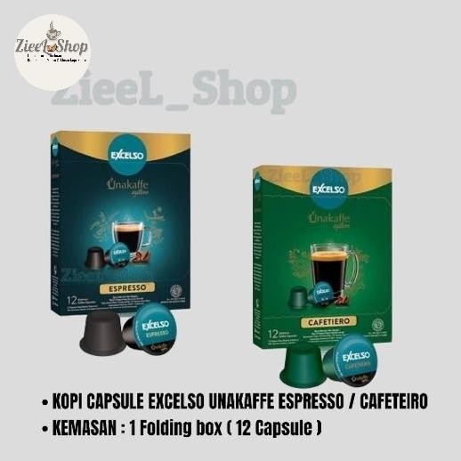 

KOPI KAPSUL EXCELSO UNAKAFFE ESPRESSO / CAFETEIRO