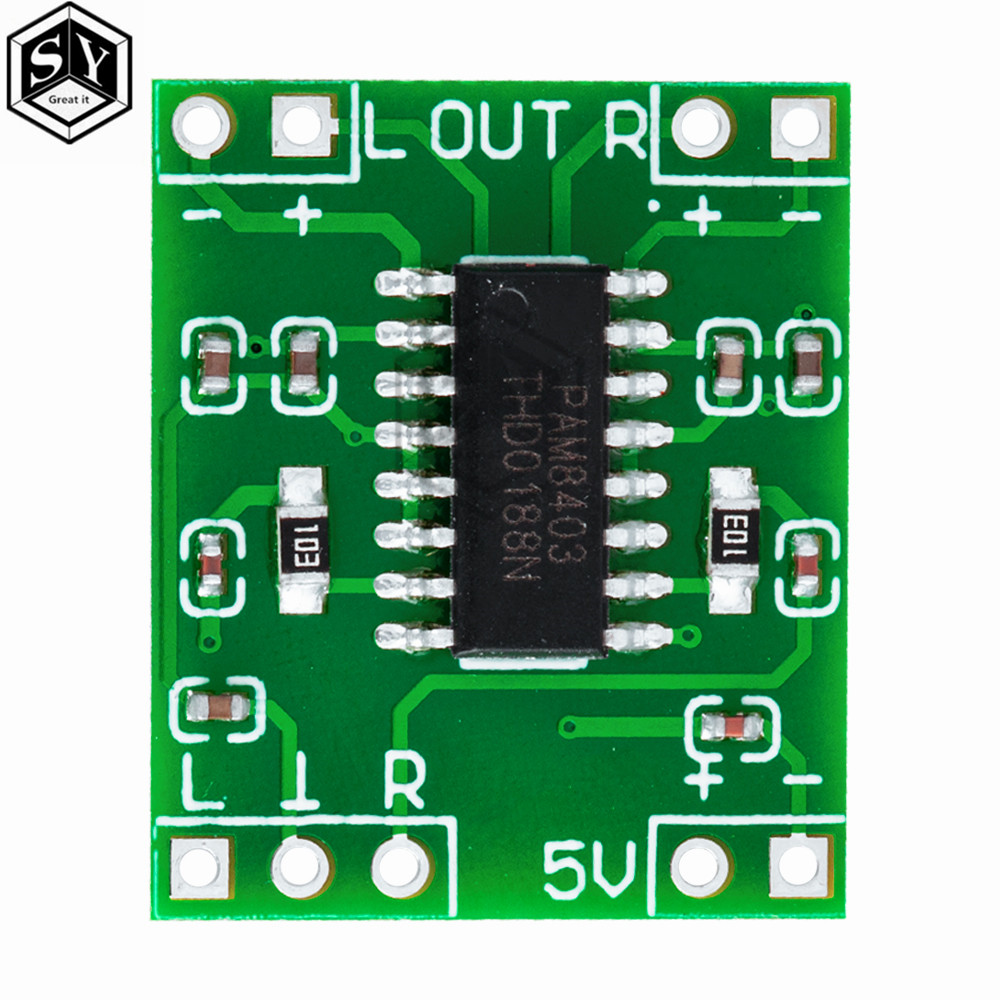 IMPORT PAM8403 SUPER MINI DIGITAL AMPLIFIER BOARD 2 * 3W CLASS D DIGITAL AMPLIFIER BOARD EFFICIENT