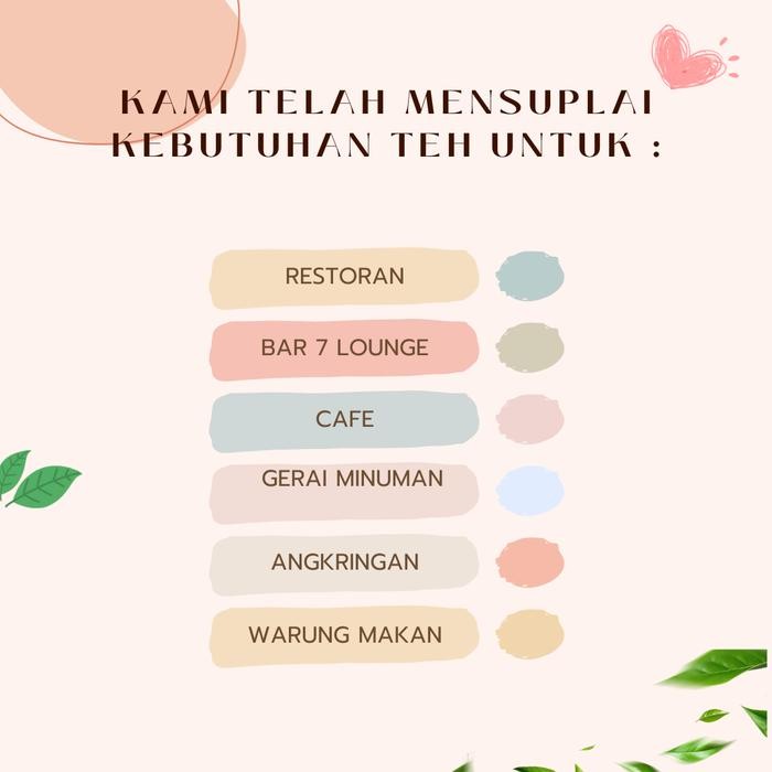 

PAKET TEH RACIKAN KHAS SOLO / TEH TUBRUK KOMBINASI / TEH ANGKRINGAN