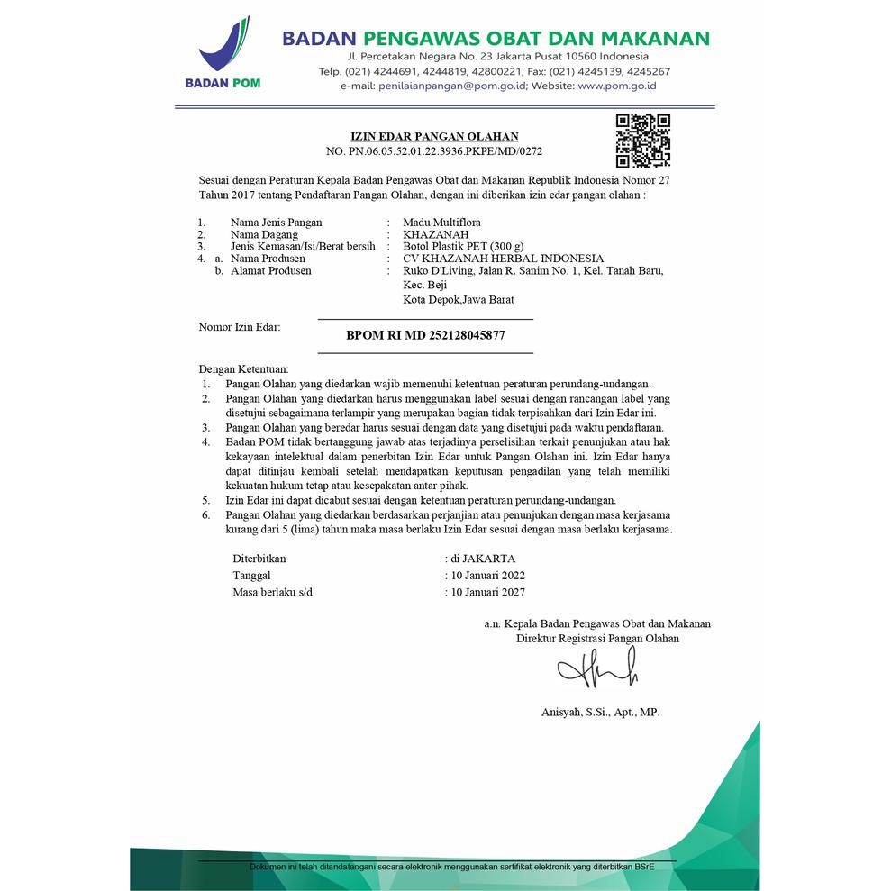 

MADU CURAH MULTIFELORA NETTO 1KG