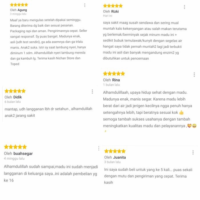 

MADU ASLI / MADU MURNI MULTIFLORA 600 GRAM