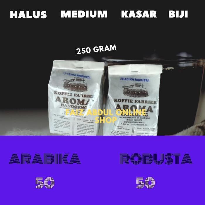 

KOPI AROMA BANDUNG 250 GRAM MIX ARABIKA ROBUSTA