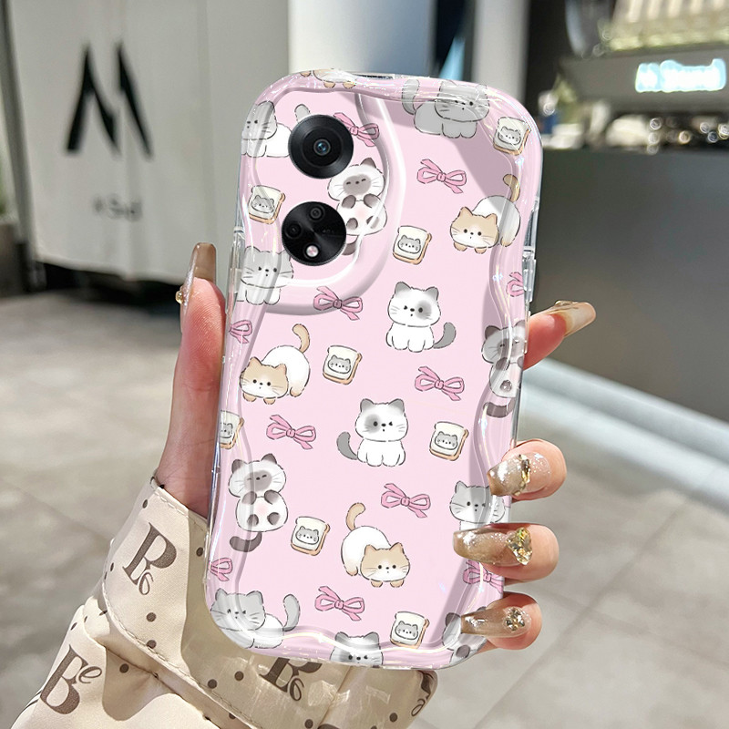 Casing Hp Untuk OPPO A98 5G A1 5G F23 5G Case Kucing mode Kasing Silikon Softcase Bezel Cesing ponse