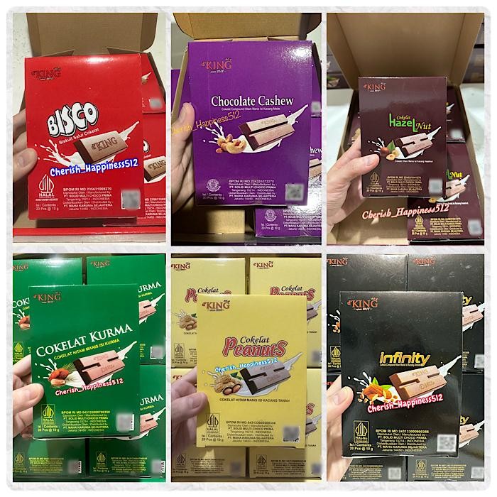

Neww 1 Kotak isi 4 Pack dKing Bonibol BisCo, Cashew, Hazelnut & Almond Terlaris