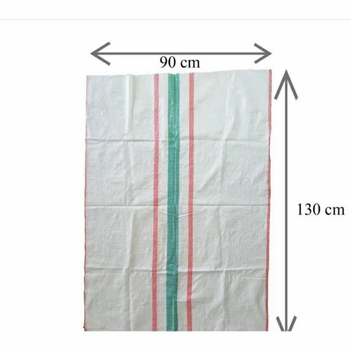 

per biji karung plastik kapasitas 100 KG - karung plastik 90 x 130 MINIMAL ORDER 5