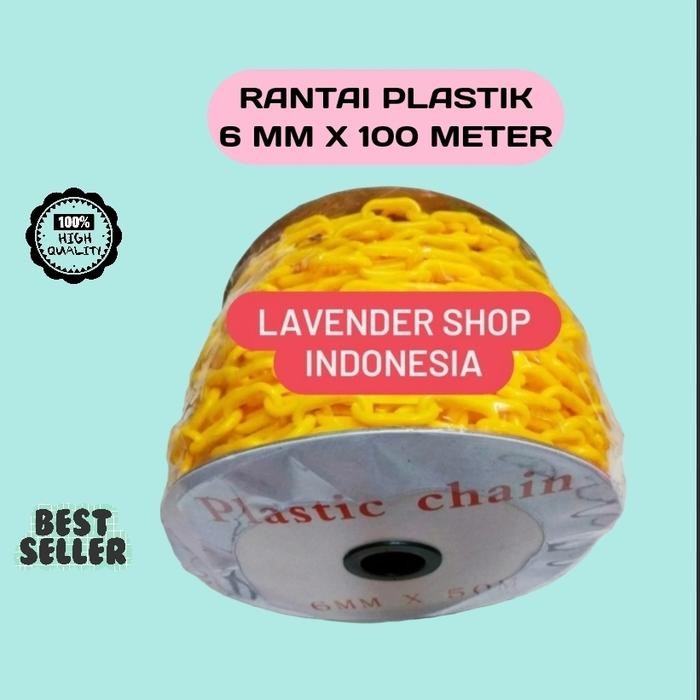 Rantai Plastik 6mm x 100 mtr / Rantai Plastik 6 mm x 100mtr / Rantai Plastik 6mm x 100 meter
