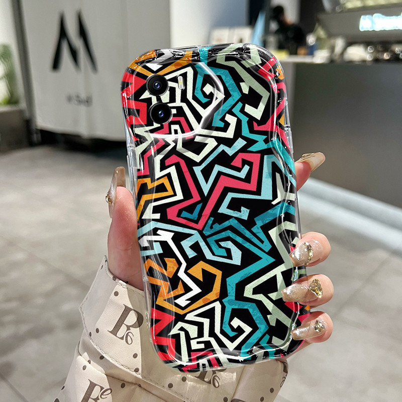 Casing Hp Untuk VIVO Y15s Y15a Y01 Y02s Case Blok berwarna Kasing Silikon Softcase Bezel Cesing pons