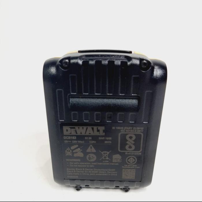 Mantab Baterai Mesin Battery 18V / 20V Dewalt 2Ah Dcb183 Bor Cordless Dcb 183
