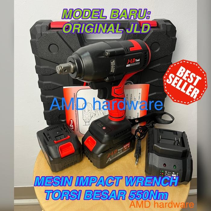 Banyak Dicari Hujia Pro-2421 88Vf 500Nm Cordless Impact Wrench Driver Sock Brushless