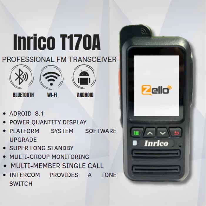 Inrico T170A Walkie Talkie POC Zello Android