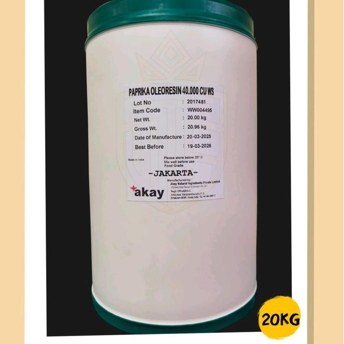 

Paprika Oleoresin 100.000 CU