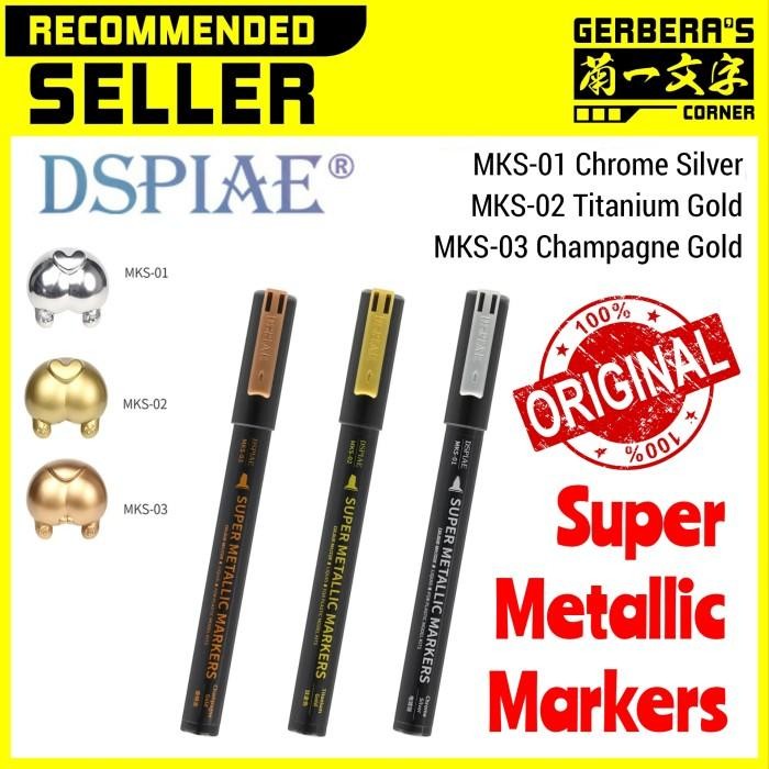 

ID DSPIAE MKS SUPER METALLIC MARKER CHROME SILVER TITANIUM GOLD CHAMPAGNE