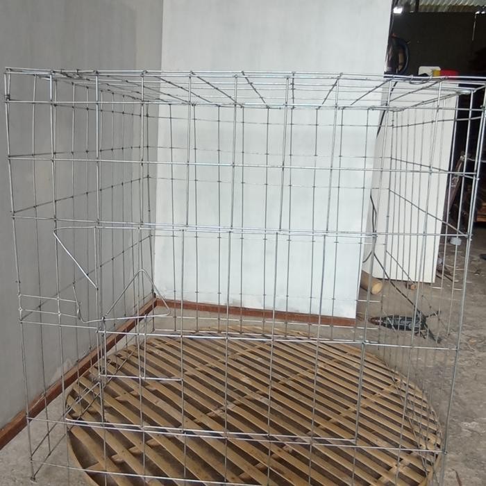 Kurungan ayam lipat galvanis