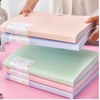 

ID MAP FILE DOKUMEN A4 20/30/40 HALAMAN WARNA PASTEL/DISPLAY BOOK PLASTIK STATIONERY