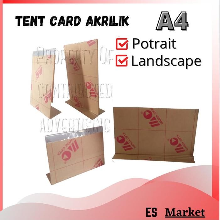 

ID AKRILIK A4 / AKRILIK PROMOSI / TEND CARD A4 / TEND HOLDER A4