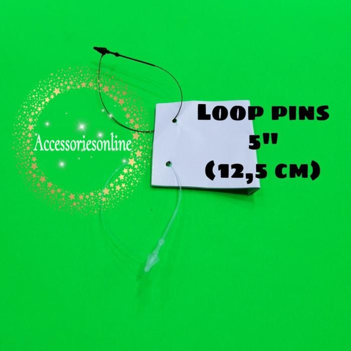 

ID LOOP PIN 5 INCH / TALI LABEL BAJU / TALI HANG TAG BAJU PLASTIK 5000 PC