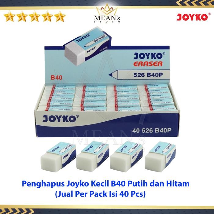 

ID PENGHAPUS PENSIL JOYKO ISI 40 PCS / B40P-PUTIH / B40BL-HITAM / PER PAK