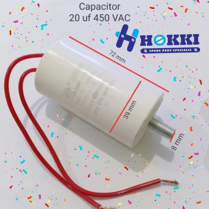 CAPACITOR CBB - 60 - 20 UF - 450 VAC