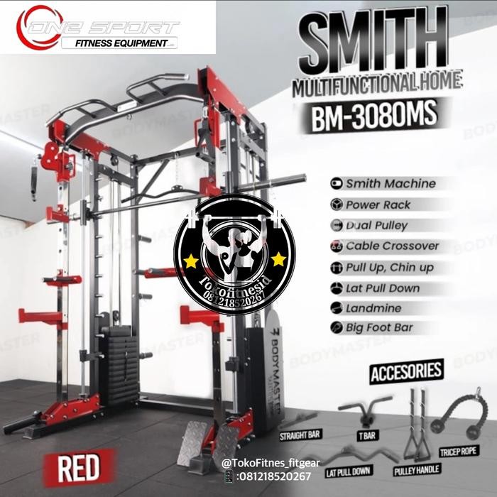 Bodymaster Smith Machine BM-3080 Power Rack Functional Benc Press