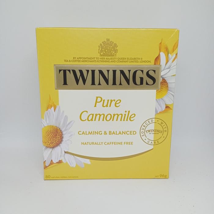 

Teh Twinings Pure Camomile Calming & Balanced 80 Bags 96 Gr