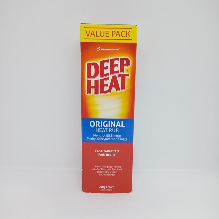 

Mentholatum Deep Heat Original Heat Rub 200 Gram