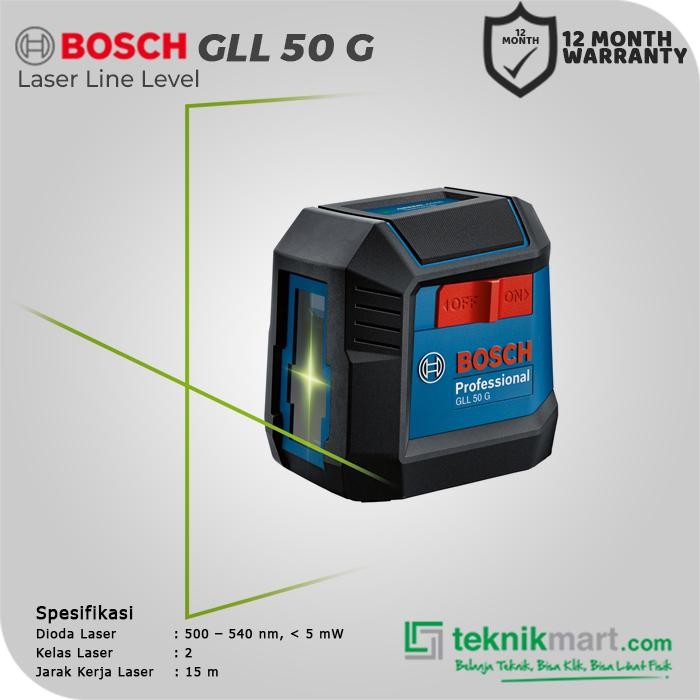 Bosch Laser Line Level / Laser Garis Waterpass 15Meter Gll 50 G