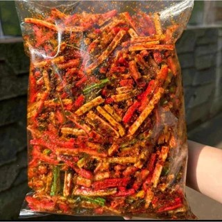 

Seblak kerupuk jaat / beton pedas daun jeruk kemasan 250 gram